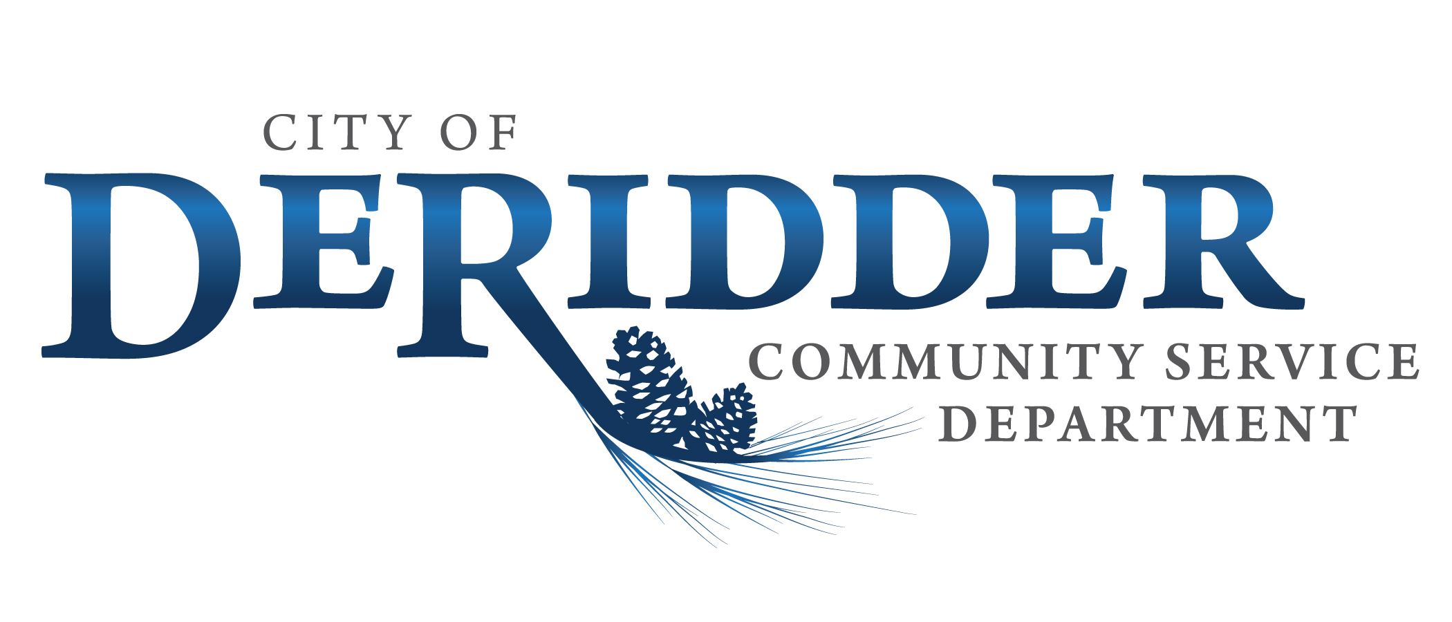 City of DeRidder logo-Community Service Dept