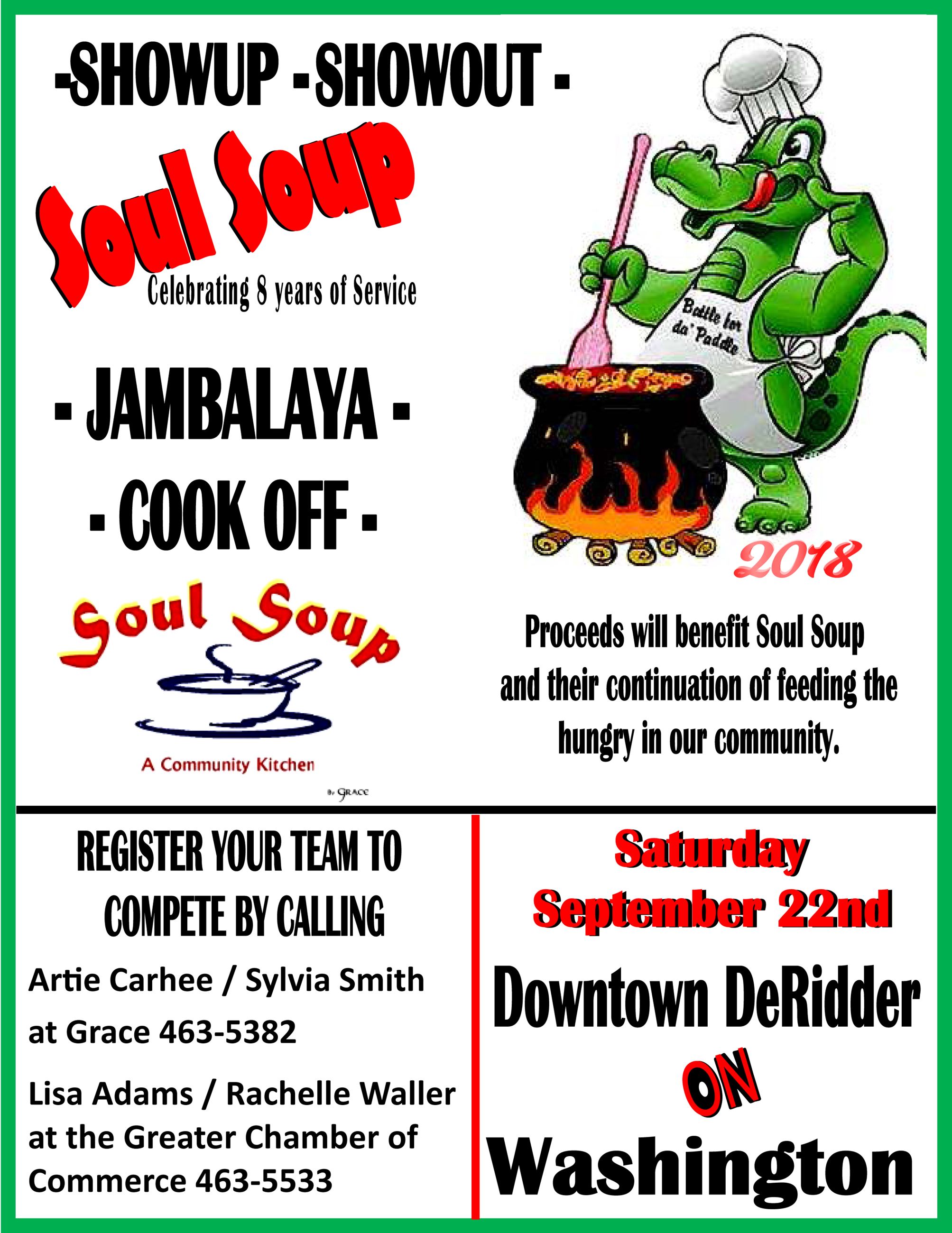 Jambalaya Cookoff Flyer 2018
